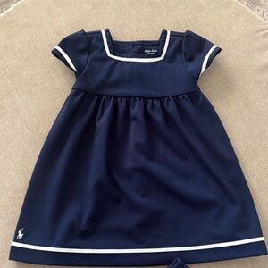 Ralph Lauren Navy and White Kids Dress